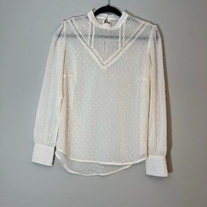 Sheer High Neck Blouse